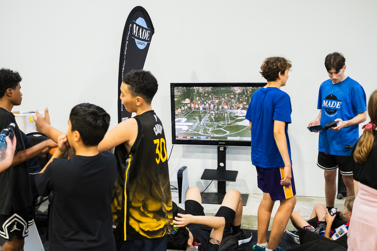 Participants enjoying MADE Concepts gaming activities